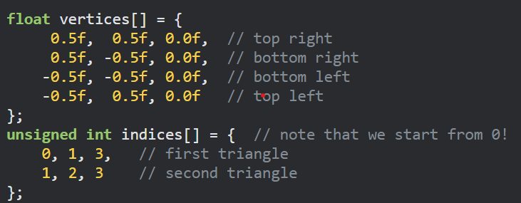 element buffer objects